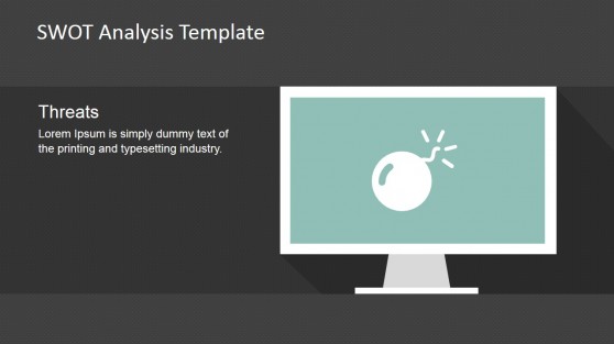 Threats Bomb Clipart Shape Slide Design