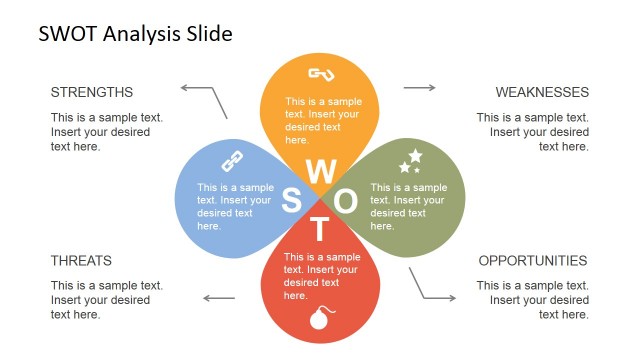 Petals SWOT Analysis PowerPoint Template
