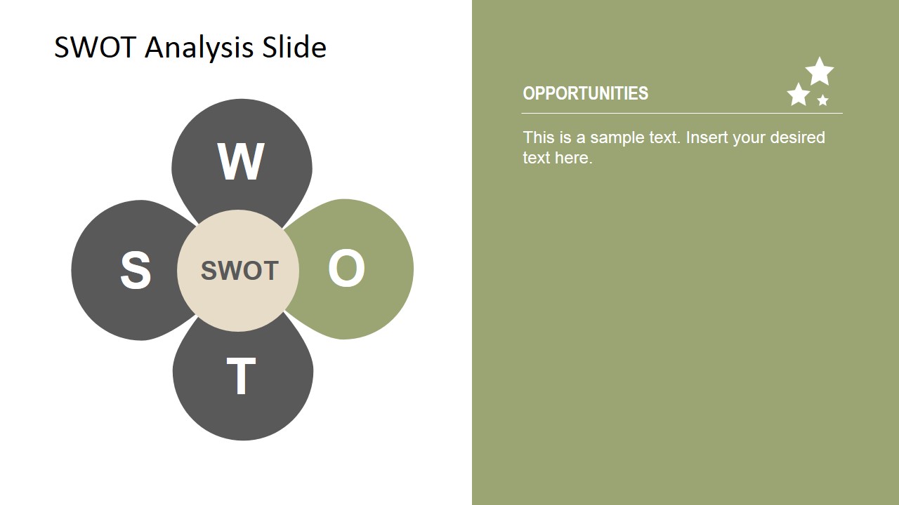 Petals Swot Analysis Powerpoint Template - Slidemodel