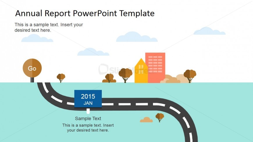 Annual Roadmap Slide Design for PowerPoint