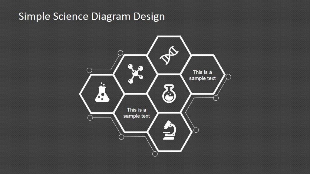 Science Diagram Design with Hexagons - SlideModel