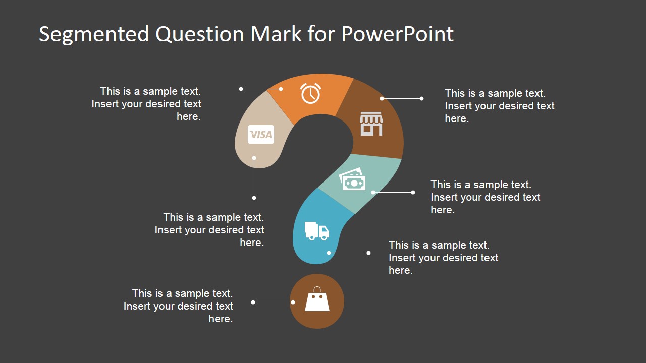 question marks for presentation