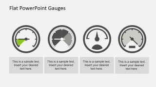 Flat Gauge Designs for PowerPoint