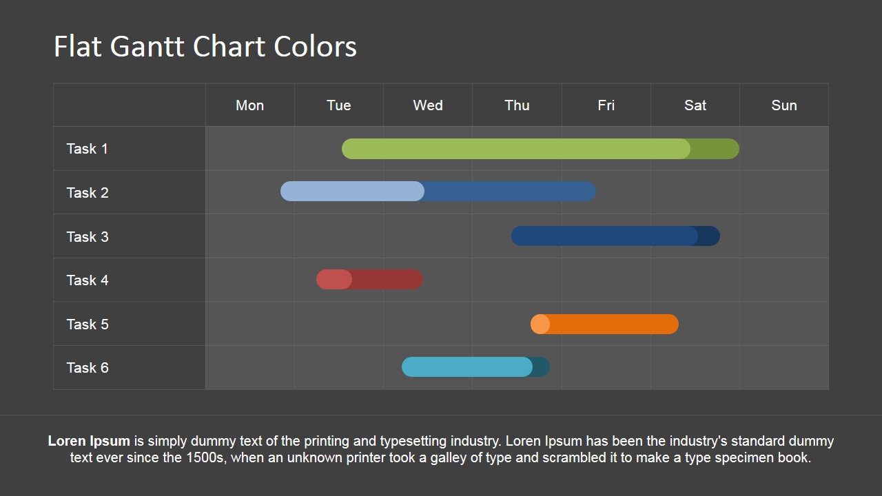 Editable Gantt Chart For Powerpoint Slidemodel Gantt Chart Photos