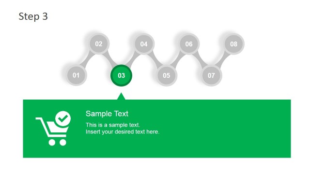 Zig Zag PowerPoint Slide Green