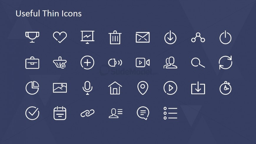 Thin Icons for PowerPoint