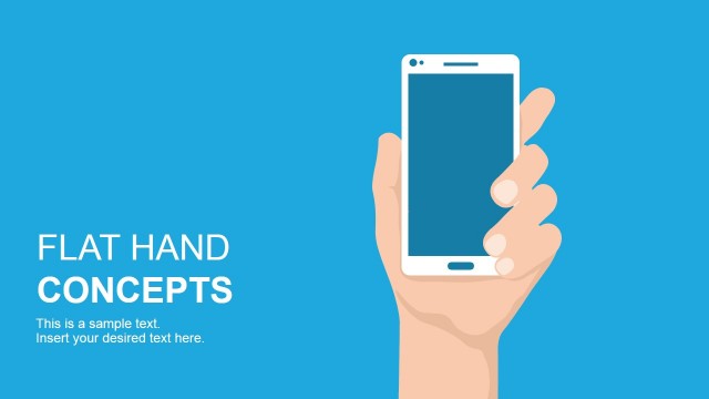 Flat Hand Concepts Template for PowerPoint