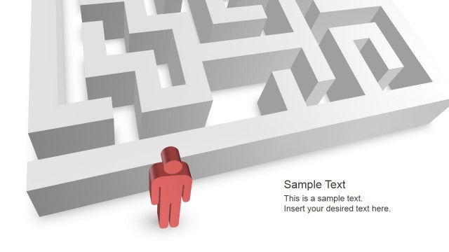 3D Maze and Person 3D Shape