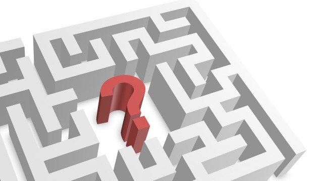 3D Maze and Question Mark PowerPoint Shapes