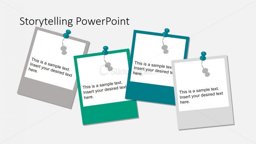 PowerPoint Shapes of Polaroid Photos for Storyboarding