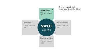 Strengths SWOT Component Flat Design
