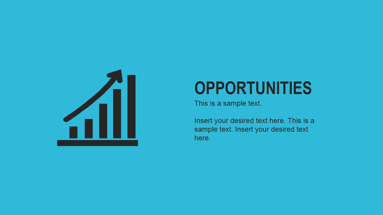 Flat Opportunities Slide for PowerPoint