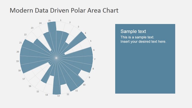 Data Driven Polar Area Chart for PowerPoint