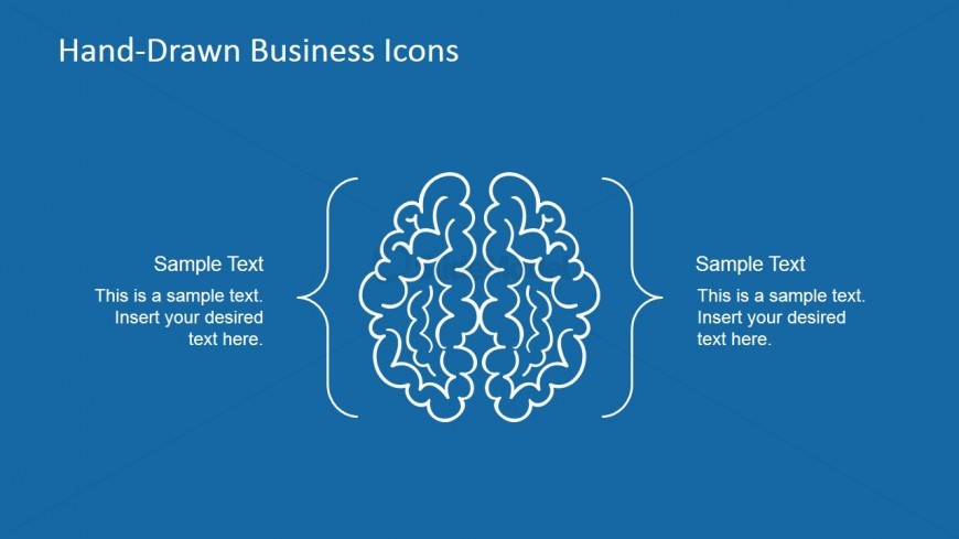 Hand-Drawn Brain Shapes for PowerPoint
