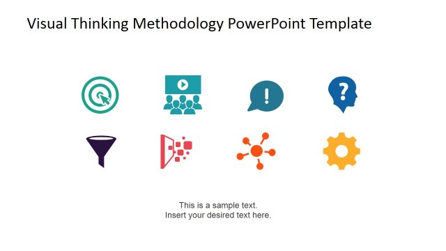 Visual Thinking Methodology Clipart Summary Slide