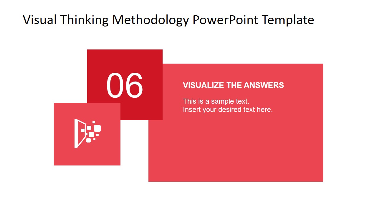 Visual Thinking Answer Visualization Steps PowerPoint Slide