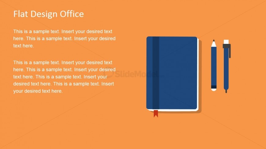 Notepad Design Vector for PowerPoint