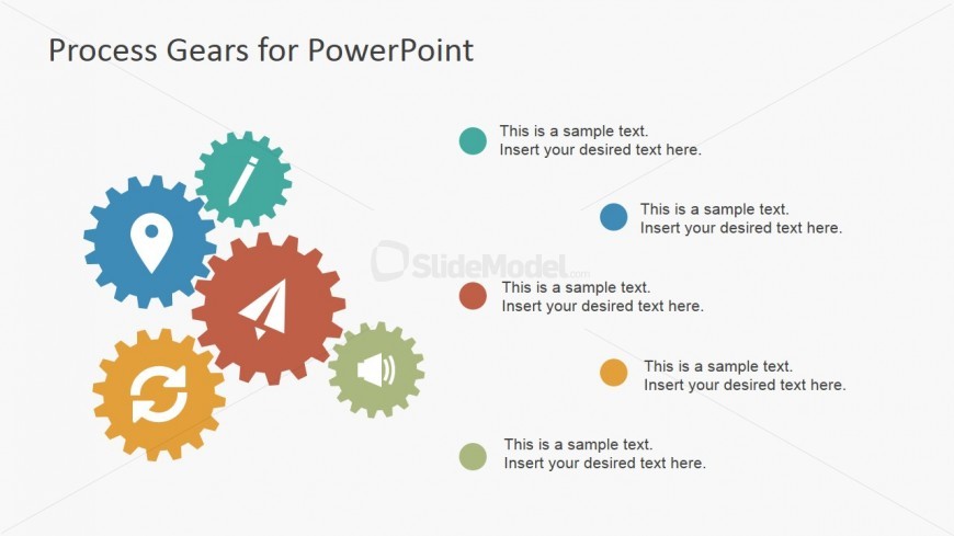 Process Gear Layout for PowerPoint