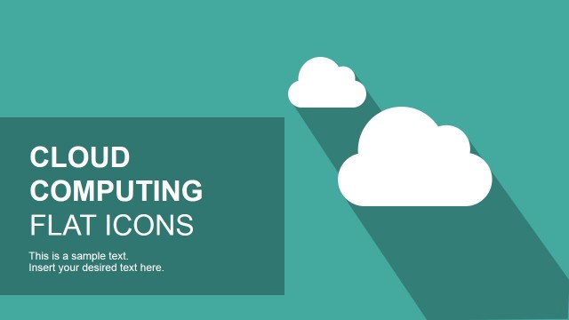Flat Cloud Computing PowerPoint Icons