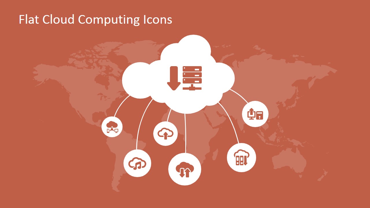 Flat Cloud Computing Powerpoint Icons Slidemodel