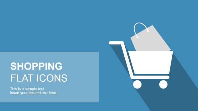 Flat Shopping PowerPoint Icons