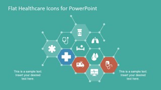 Flat Molecular Layout Design for PowerPoint with Icons