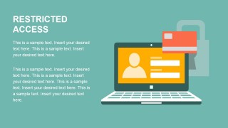 Restricted Security Access Flat Design Metaphor for PowerPoint