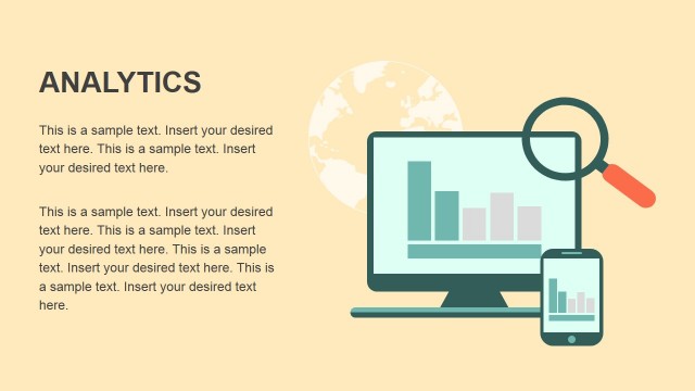 Flat Analytics Design for PowerPoint