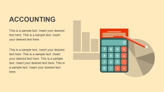 PowerPoint Flat Icons Metaphor Calculator and Charts