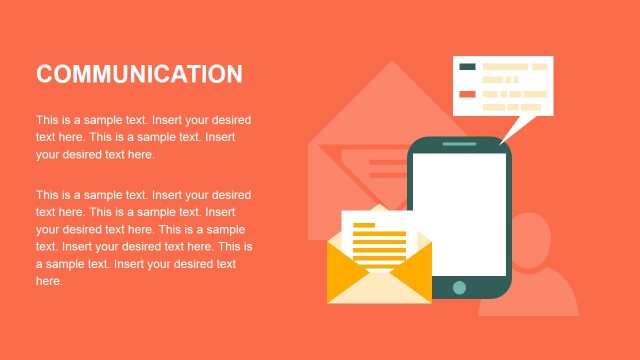 Flat Communications Design for PowerPoint