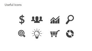 Grayscale Business Icons for PowerPoint