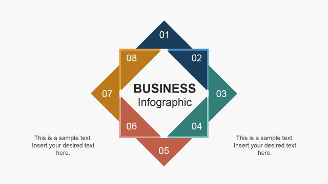 Square Business Infographic Design for PowerPoint