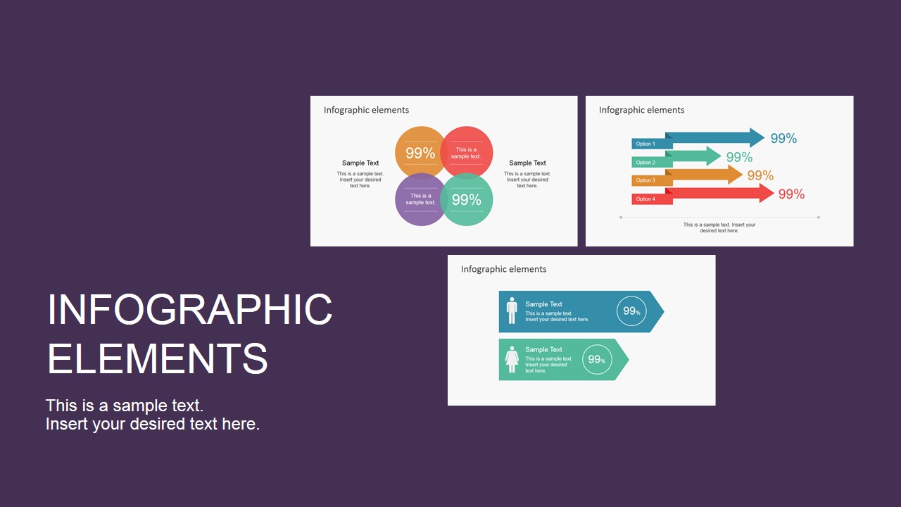 PowerPoint Slide Featuring Infographic Elements
