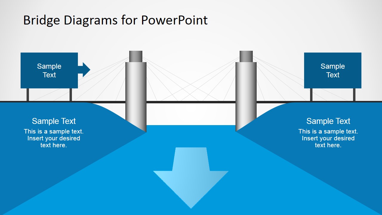2d Bridge Diagrams Template For Powerpoint Slidemodel