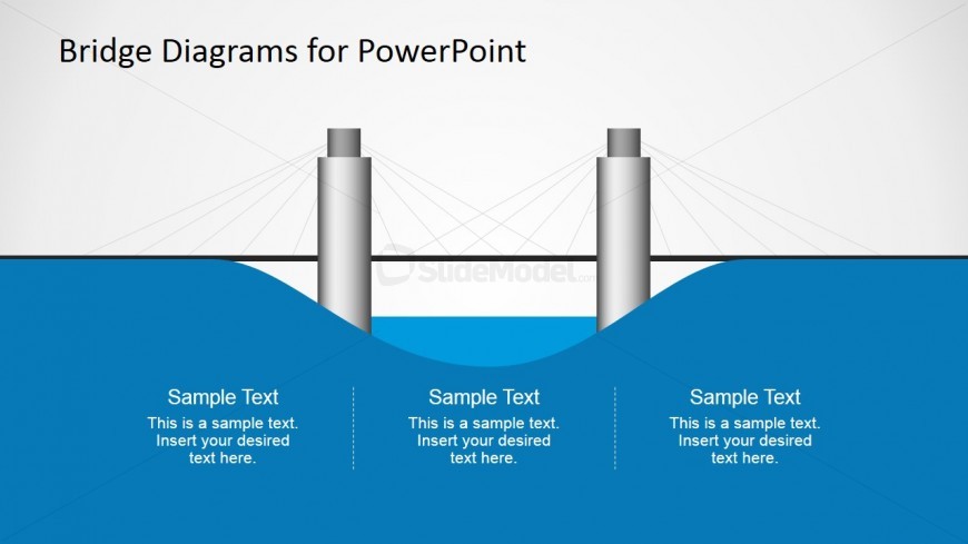 2D Suspension Bridge Graphic for PowerPoint