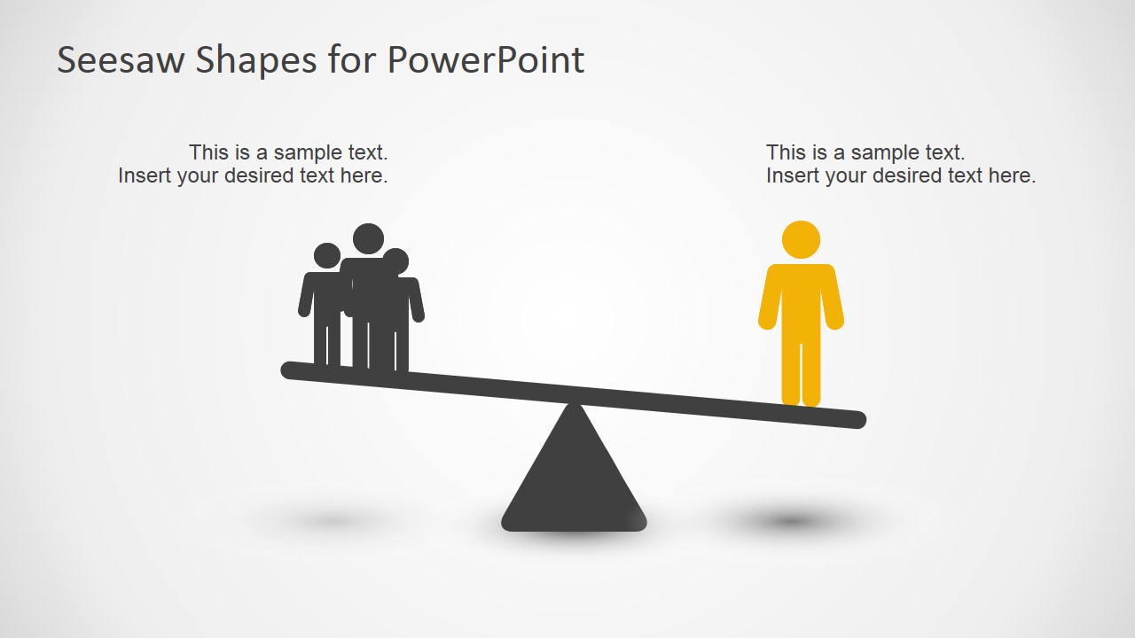 Seesaw Shape Diagrams For PowerPoint SlideModel