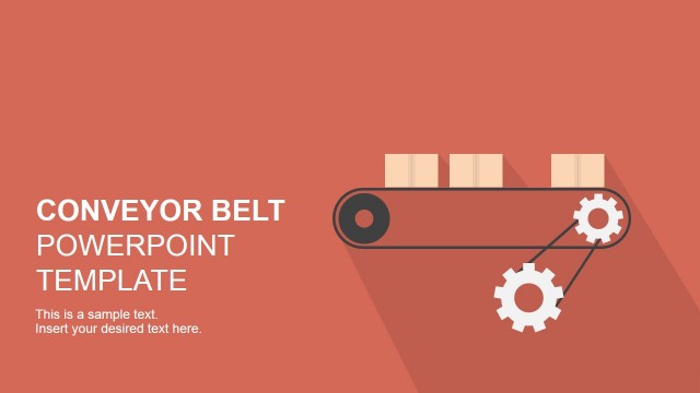 Flat Conveyor Belt PowerPoint Template