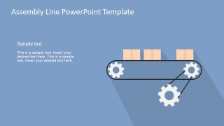 PowerPoint Shapes Conveyor Belt Assembly Line