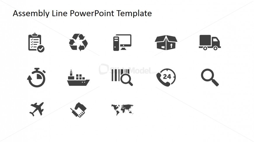 Professional PowerPoint Icons Logistics Theme