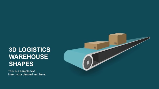 3D Logistics Warehouse PowerPoint Shapes