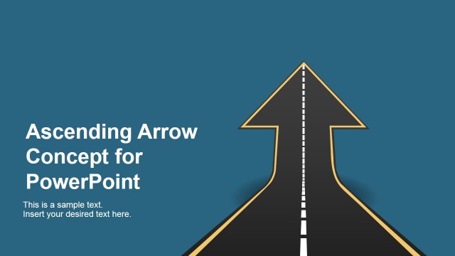 Ascending Road Arrow Concept for PowerPoint