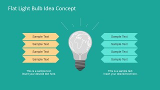 Light Bulb Graphic Concept for PowerPoint