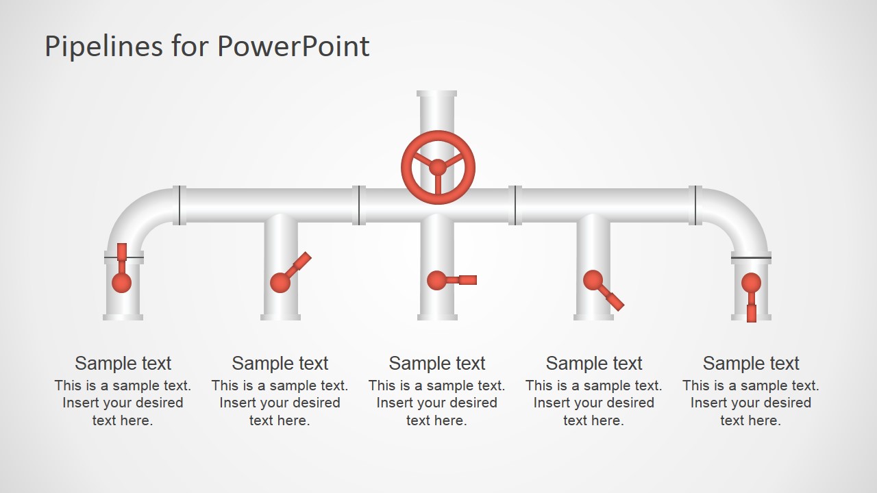 Pipeline Shapes PowerPoint Template - SlideModel