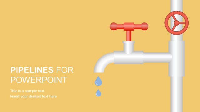 Flat Pipeline PowerPoint Shapes