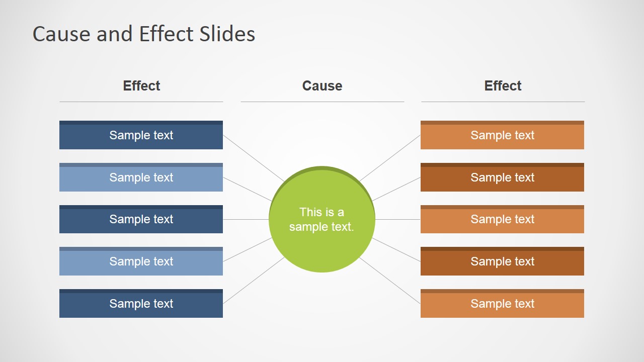 Cause And Effect Powerpoint Template Slidemodel 8975