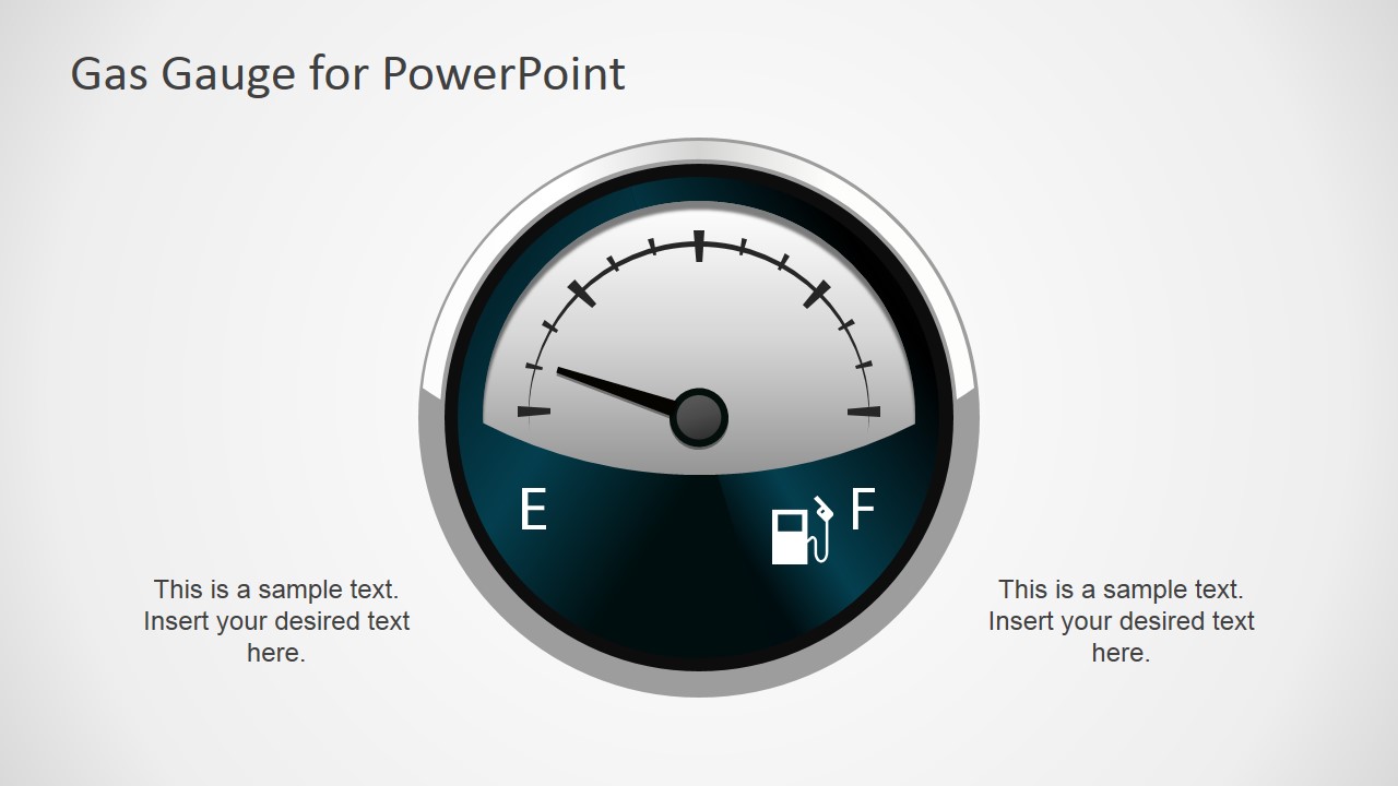 Editable Gas Gauge Graphic for PowerPoint