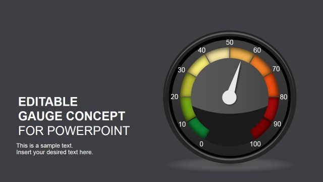 Editable Gauge Concept for PowerPoint