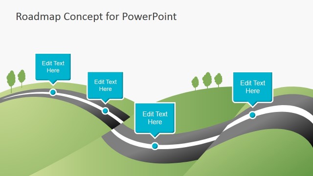 Creative Roadmap Concept PowerPoint Template