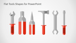 PowerPoint Shapes Handtools Flat Design