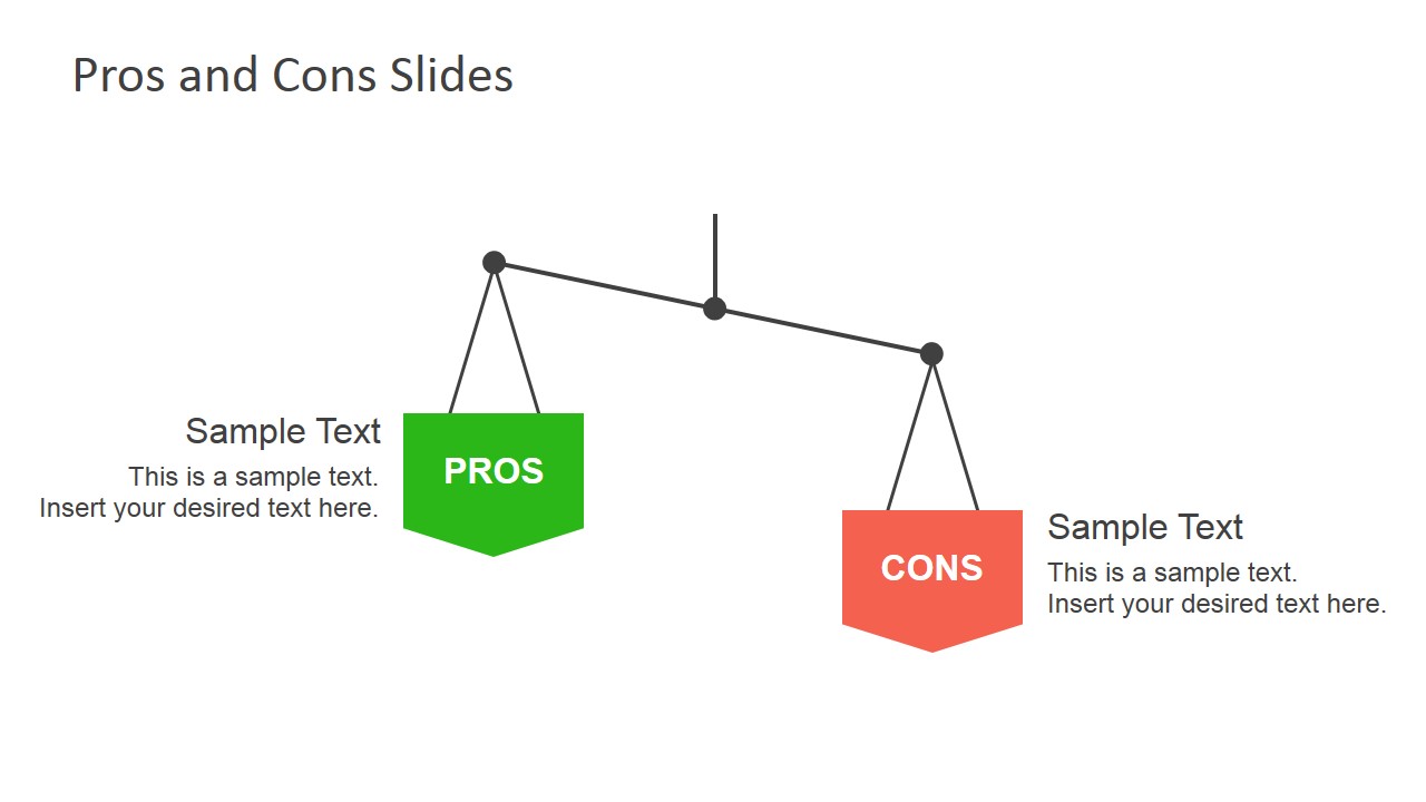 Pros And Cons Slide Diagrams For Powerpoint Slidemodel 1787